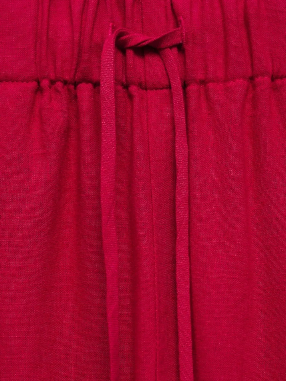 Mango Co-Ord Linen Set Flowy Pants and Blouse New